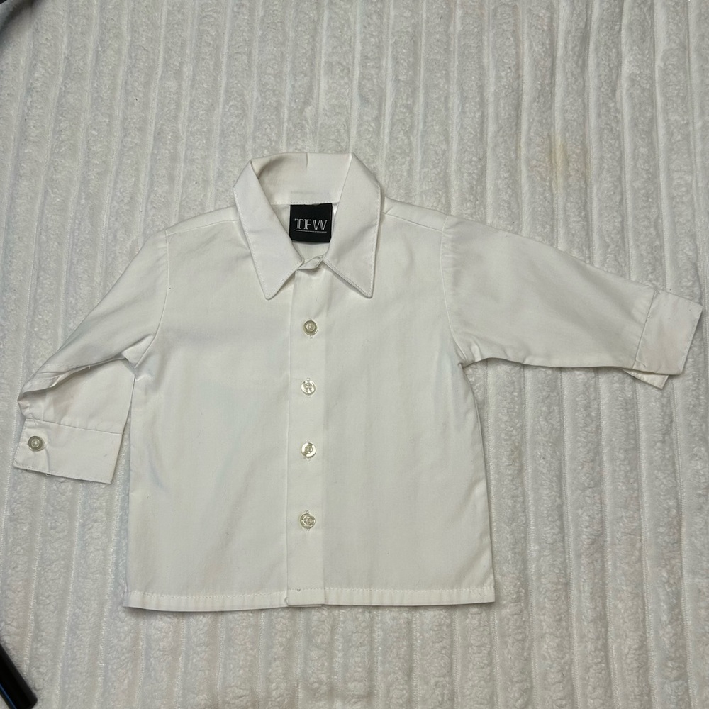 TFW Kids White Button-Down Shirt